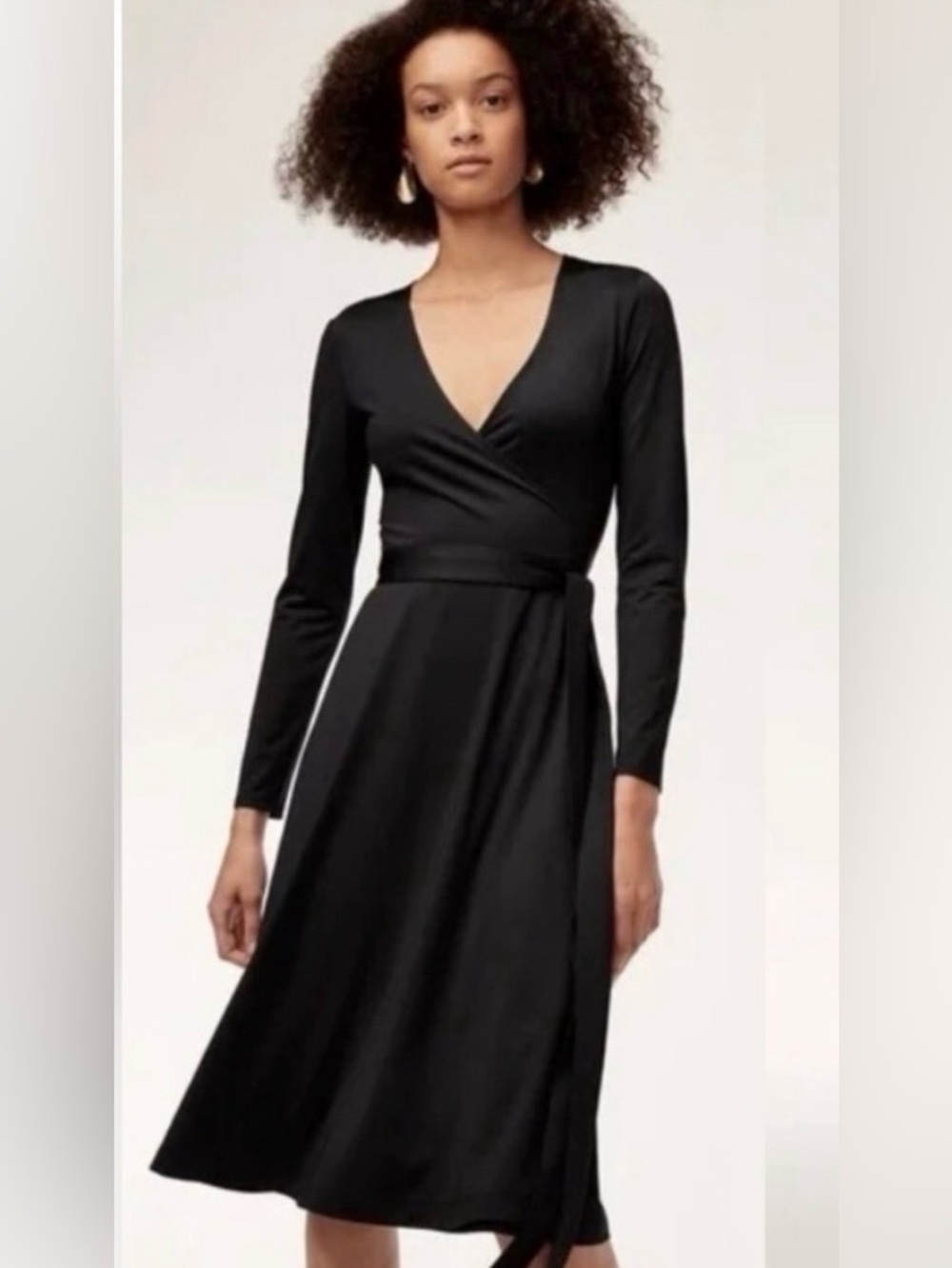 Aritzia Babaton Tyler Wrap Midi Dress